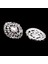 5x/paket Rhinestone Yuvarlak Şaft Düğmeleri Dikiş Düğmeleri Düğün Dekor 23MM Açık Gümüş (Yurt Dışından) 3
