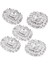 5x/paket Rhinestone Yuvarlak Şaft Düğmeleri Dikiş Düğmeleri Düğün Dekor 23MM Açık Gümüş (Yurt Dışından) 4