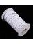 2x 6mm Düz Elastik Halat Streç Kablo Bant Teyp Kemeri Dikiş Trim Dizesi Örgülü 2 Grools Beyaz 6mm (Yurt Dışından) 2