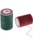 2 Adet 130 Metre 0,5 mm Yuvarlak Polyester Balmumu Iplik Dikiş Yeşili + Kırmızı (Yurt Dışından) 1