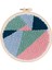 Yumruk Iğne Kitleri Iplik Halı Nakış Hoop Dıy Iğne Ev Dekorasyonu 20 cm Geometrik Desen (Yurt Dışından) 3