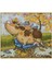 Inek Kuşlar Çapraz Dikiş Kitleri Sayılan Nakış Kiti Sanatsal Hobi Handikatif 14CT 34X31 cm (Yurt Dışından) 1
