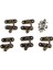 10PCS Antik Bronz Salıncak Kilidi Toka Çanta Kilitleme Kutusu Mandal Vida (Yurt Dışından) 1