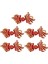 5 Pairs Geleneksel Çince Düğüm Kurbağa Düğmesi Kapakları Kostüm Dekoru Goldfish Kırmızı Kayısı (Yurt Dışından) 2