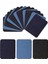 18 Adet Denim Yamalar Dıy Demir Üzerinde Denim Yamalar Jeans Giyim Için 12.5x9.5 cm (Yurt Dışından) 1