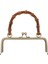 2x 20CM Metal Çerçeve Öpücük Toka Kilitli Çanta Çantası Için Bambu Kollu 20 cm Bronz+Bordo (Yurt Dışından) 2