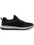 Zero Erkek Siyah Bağcıklı Kalın Tabanlı Kumaş Sneaker 25SFD69046F 1