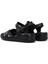 Kadın Siyah Bilekten Bantlı Deri Comfort Sandalet 25SFD320618 5