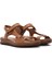Kadın Taba Deri Comfort Sandalet 25SFD340518 3