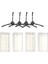 4 Adet Filtre 4 Adet (2r+2l) CR130 CR120 X500 X580 Kk8 Elektrikli Süpürge Parçaları Için Yan Fırça (Yurt Dışından) 1