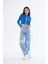 Yırtık Detaylı Wide Leg Jean Pantolon 1
