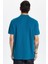 Erkek Slim Fit Dar Kesim %100 Pamuk Mavi Polo Yaka Tişört 5