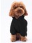 Siyah Kanguru Cepli Kedi-Köpek Hoodie- Sweatshirt 1