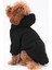 Siyah Kanguru Cepli Kedi-Köpek Hoodie- Sweatshirt 2