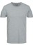 Bisiklet Yaka Kısa Kollu Gri T-Shirt 1