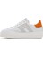 Kadın Beyaz Bağcıklı Kalın Tabanlı Deri Sneaker 25SFD371718 2