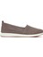 Kadın Vizon Kalın Tabanlı Deri Comfort Loafer 25SFD332518 1