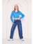 Yüksek Bel Relaxed Fit Kadın Kot Pantolon 3