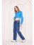Yüksek Bel Relaxed Fit Kadın Kot Pantolon 4