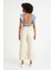 Düğme Detaylı Wideleg Jean Pantolon 4