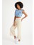 Düğme Detaylı Wideleg Jean Pantolon 6