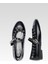 Kadın Siyah Lustrous Loop Babet 5