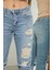 Skinny Jeans Ön Lazer Detaylı Kadın Pantolon 6
