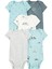 Layette Erkek Bebek Kısa Kollu Body 5'li Paket 1