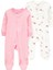 Layette Kız Bebek Uyku Tulumu Set 2'Li Paket 1