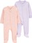 Layette Kız Bebek Uyku Tulumu Set 2'Li Paket 1