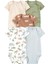 Layette Erkek Bebek Kısa Kollu Body 5'li Paket 1