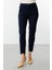 Kadın Beli Lastikli Dar Paça Pantolon 2070 Lacivert 3