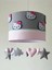 Hello Kitty Figürlü Gri Pembe Renkli Tasarım Bebek/çocuk Odası Avize Aydınlatma 1