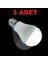 7W Enerji Tasarruflu LED Ampul ( 3 Adet ) 3
