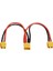 XT60 1 Erkek - 2 Dişi Y Splitter Paralel Dönüştürücü Kablo 20CM 1