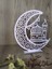 Cami ve Hilal Detaylı Beyaz Mdf Masa Sofra Ünite Süsü Ayaklı Dekoratif Ramazan Dekoru 15 x 15 cm 2