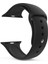 Apple Watch Uyumlu Series Se 44 mm Silikon Kordon Siyah 1