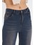 Lacivert Wide Leg Yüksek Bel Uzun Jean Yıkamalı Pantolon 8
