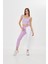 Lila Beyaz Iki Renkli Yüksek Bel Mom Jeans 2