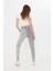 Antirist Açık Gri Iki Renkli Yüksek Bel Mom Jeans 3