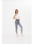 Gri Açık Kot Iki Renkli Yüksek Bel Mom Jeans 1