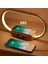 Trend Store Çok Fonksiyonlu LED Masa Lambası USB Girişli Saat Hızlı Şarj Dekorasyon Iphone Samsung Telefon Kablosuz Şarj Standı 1