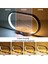 Trend Store Çok Fonksiyonlu LED Masa Lambası USB Girişli Saat Hızlı Şarj Dekorasyon Iphone Samsung Telefon Kablosuz Şarj Standı 4