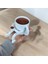 Kahve Çekirdeği Moka Pot Kahve Fincanı Bardağı 4'lü Dekoratif Aksesuar Seti 5