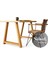 Mies Doğal Ahşap Çalışma ve Ofis MASASI-70 cm -100 cm 2