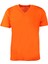 V Yaka Kısa Kollu Turuncu T-Shirt 1