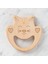 Hobi Baby Kedi Figürlü Organik Ahşap Diş Kaşıyıcı 1