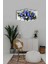 Çiçekler Mavi 5 Parçalı Mdf Tablo Hediyelik Eşya 5