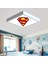 Super Man Çocuk LED AVIZE-60W Güçlü AYDINLATMA-60 x 60 Beyaz Homojen Işık-Modern Tasarım Baskılı 4