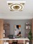 Papatya Baskılı , Gold Baskı LED Ev Avize, 60 x 60 LED Armatür, 60WATT, Lüks LED Panel Armatür, 6400K, 3